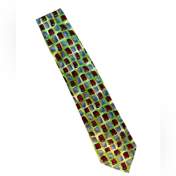 J. Garcia Other - J. Garcia Silk Multicolor Geometric Tie